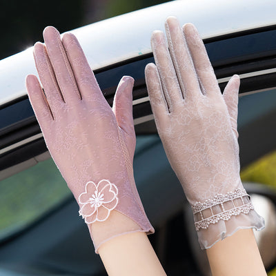 Guantes Femeninos de Seda de Hielo con Protección UV - Image 20