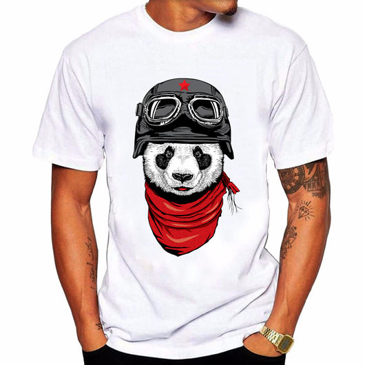 Camiseta Estampada Panda de Manga Corta en Oferta - Image 9