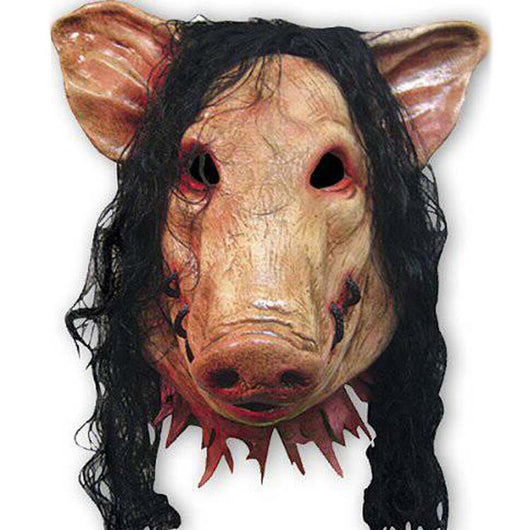 Máscara de Cerdo Horror Bajie con Pelo Realista para Niños - Image 8