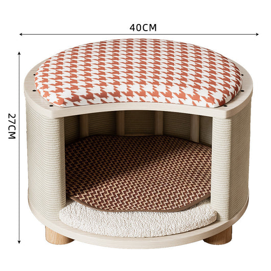 Cama de Madera Maciza para Gatos - Nido Versátil para Todas las Estaciones - Image 9