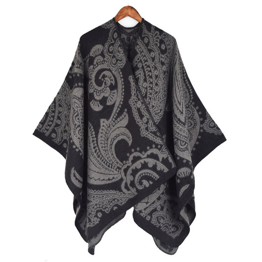 Bufanda Capa de Cachemira para Mujer - Abrigo Versátil Otoño Invierno - Image 10