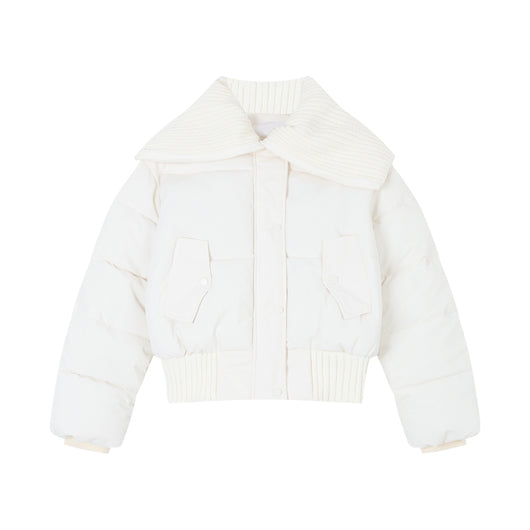 Abrigo Térmico Acolchado para Mujer con Cuello Solapa - Invierno - Image 5
