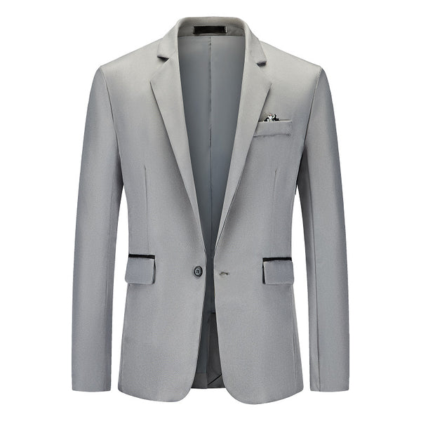 Saco de Negocio Hombre Corte Relajado Solapa Simple