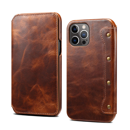 Funda Flip de Cuero Genuino con Ranuras para Tarjetas - Image 2