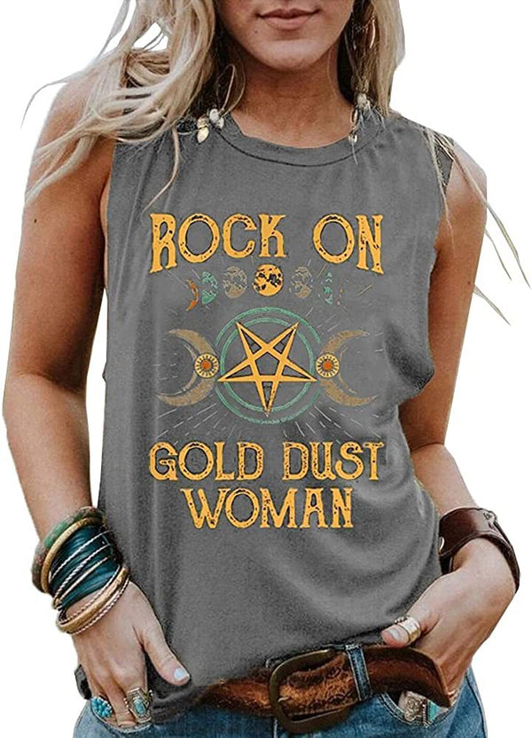 Blusa Tank Top Estampada Cuello Redondo Estilo Boho - Image 4