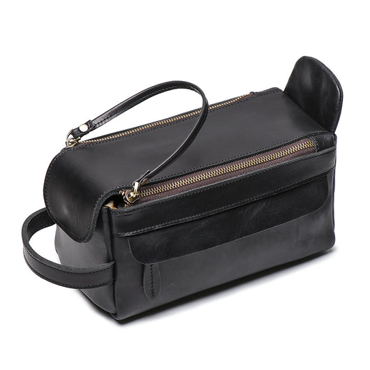 Bolsa Multifuncional de Cuero Estilo Retro para Hombre - Image 7