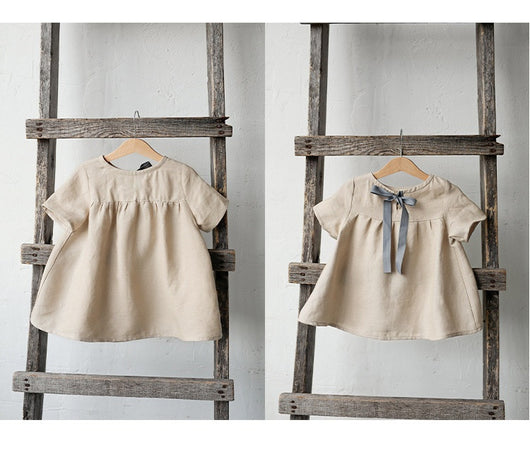 Playera Infantil de Algodón y Lino Estilo Mori - Manga Corta Verano - Image 10