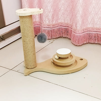 Juguete Giratorio para Gatos de Madera Maciza - Palo Interactivo Resistente y Divertido - Image 15