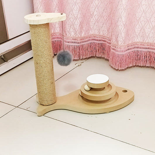 Juguete Giratorio para Gatos de Madera Maciza - Palo Interactivo Resistente y Divertido - Image 15