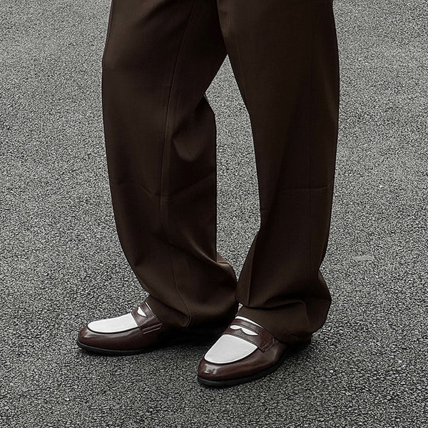 Zapatos Casuales de Cuero para Hombre - Diseño Versátil sin Cordones