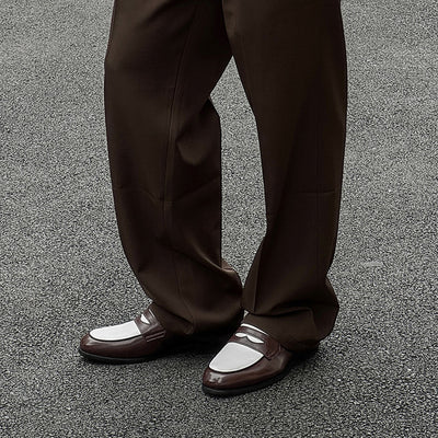 Zapatos Casuales de Cuero para Hombre - Diseño Versátil sin Cordones - Image 2