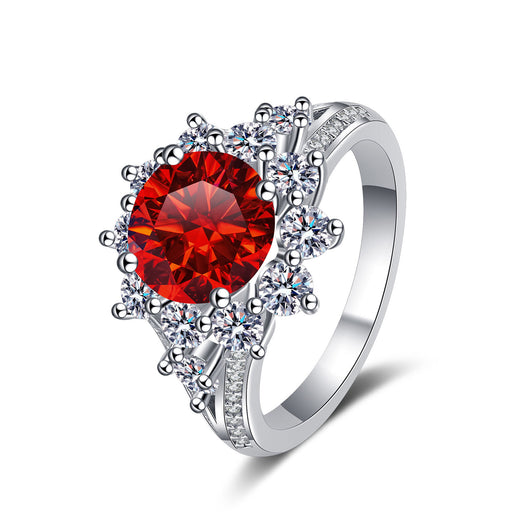Anillo de Plata 925 con Moissanita de 3 Quilates - Lujo Asequible para Mujer - Image 3