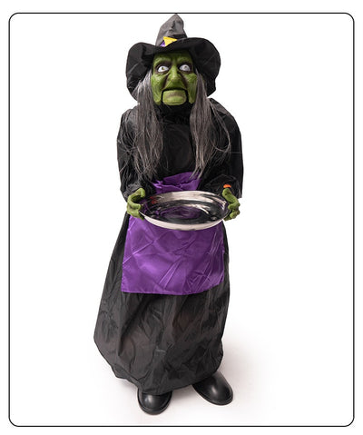 Placa Decorativa Bruja Halloween con Activación por Voz e Inducción Inteligente - Image 15