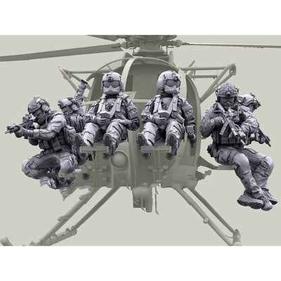 Figura Militar Moderna - Conjunto de 6 Soldados sin Resina - Image 8