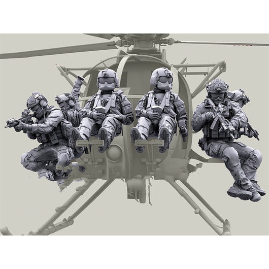 Figura Militar Moderna - Conjunto de 6 Soldados sin Resina - Image 8