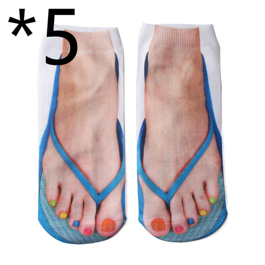 Calcetines Personalizados de Algodón con Estampado 3D Calavera de Cerdo para Hombre y Mujer - Image 14