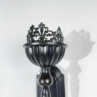 Candelabro Colgante de Hierro Forjado Negro para Decoración - Image 9