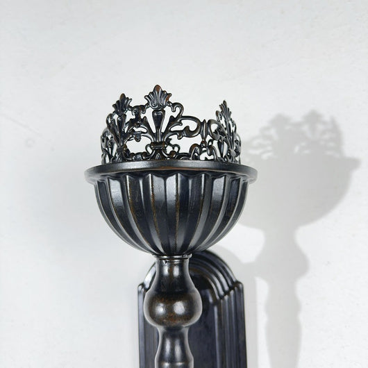 Candelabro Colgante de Hierro Forjado Negro para Decoración - Image 9