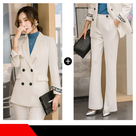 Blazer Blanco Elegante de Manga Larga para Mujer - Image 12
