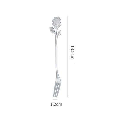 Cucharilla de Acero Inoxidable Estilo Japonés con Diseño Girasol - Image 7