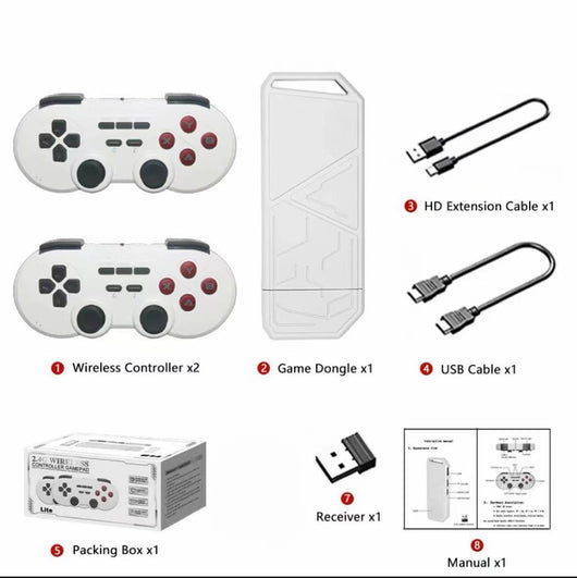 Consola de Videojuegos HD H8 con Control Inalámbrico 24G - Image 8