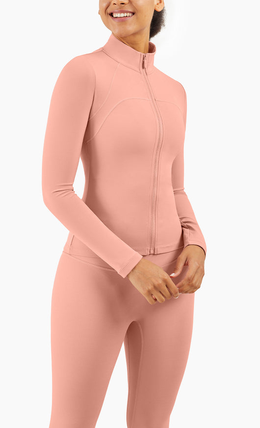 Blusa Yoga Cuello Alto Ajustada Manga Larga - Image 2