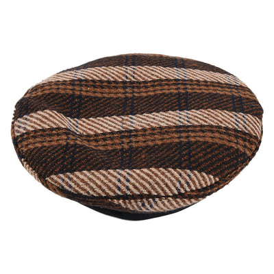 Boina Cuadriculada Retro Japonesa para Mujer - Image 3
