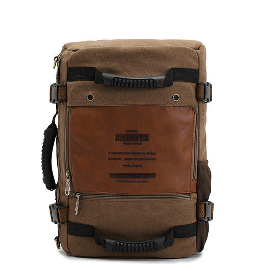 Mochila de Lona para Hombre - Backpack de Viaje y Trabajo con Compartimento Laptop - Image 2