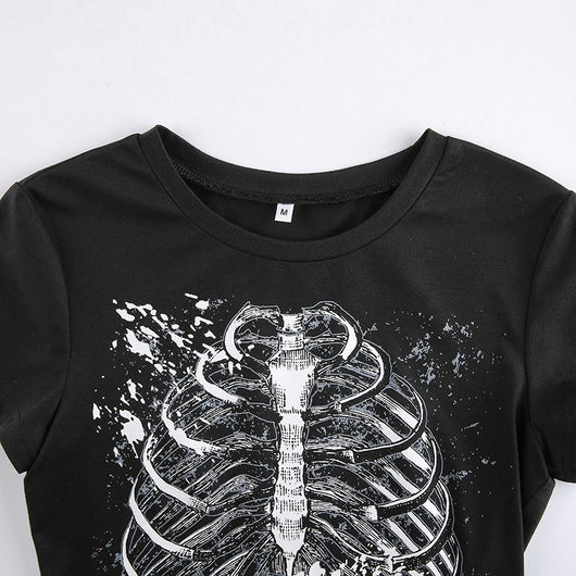 Camiseta Personalizada con Estampa en Pecho Cuello Redondo Ajuste Slim - Image 5