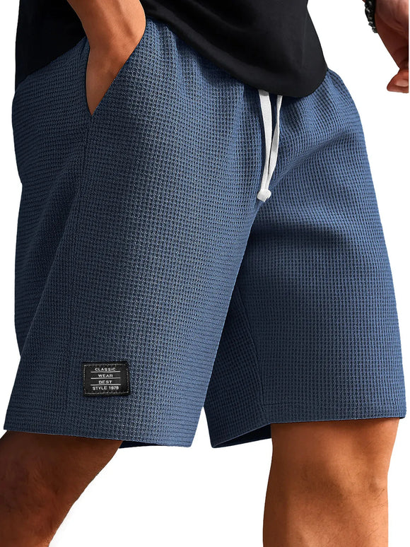 Pantalones Cortos Tejido Waffle para Hombre - Comodidad Moderna
