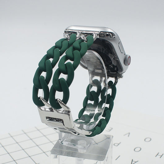 Correa de Reloj Denim con Cadena Metálica y Resina - Image 7