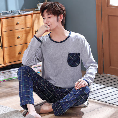 Pijama Casual Talla Grande Hombre Primavera Verano Tela Ligera - Image 3