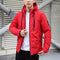 Abrigo Acolchado con Capucha Slim Fit Talla Grande para Hombre