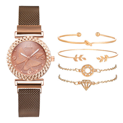 Conjunto de Reloj y Pulsera Mariposa 3D - Image 9