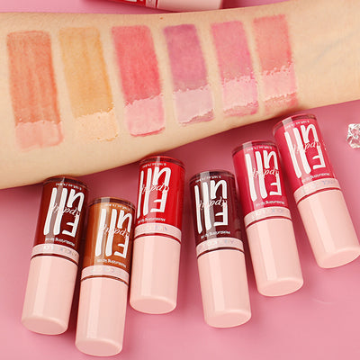Espejo de Maquillaje con Brillo Labial Nutritivo e Hidratante
