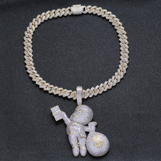 Collar de Circonita Bicolor Blanco - Diseño Elegante y Versátil - Image 7