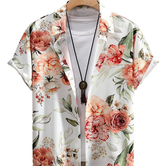 Camisa Manga Corta con Estampado Digital para Hombre - Image 3