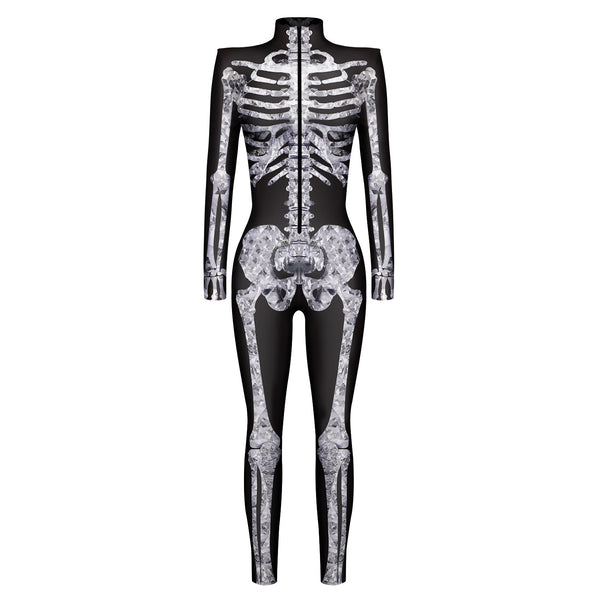 Mono Esqueleto 3D con Impresión Digital - Disfraz Halloween