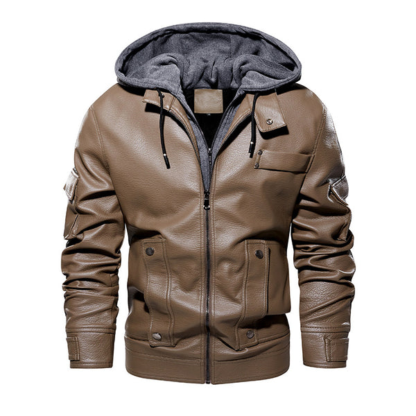 Abrigo de Cuero para Hombre Elegante y Cálido - Image 6