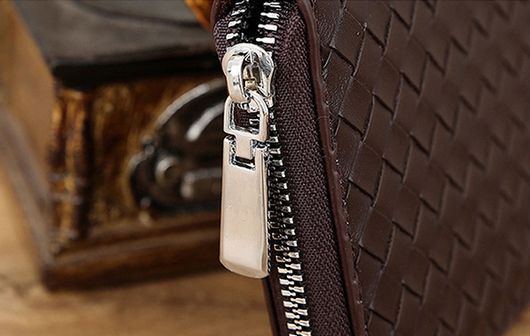 Cartera de Cuero para Hombre con Patrón Tejido - Image 13