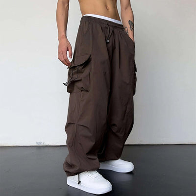 Pantalón Overol Hombre Nylon Secado Rápido Cintura Alta Pierna Ancha - Image 24