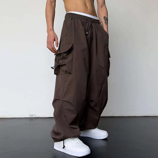 Pantalón Overol Hombre Nylon Secado Rápido Cintura Alta Pierna Ancha - Image 24