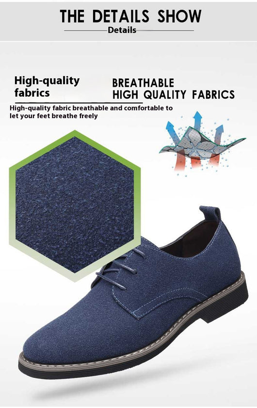 Zapatos Casuales Talla Grande Hombre Estilo Británico Acolchonados - Image 12