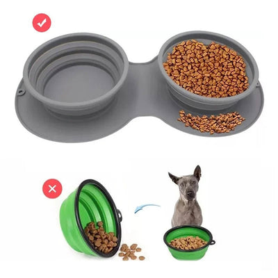 Comedero Doble Plegable de Goma para Mascotas - Perros y Gatos - Image 21