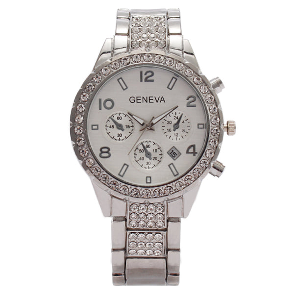 Reloj de Cuarzo Elegante para Mujer con Calendario Digital y Tres Esferas - Image 3