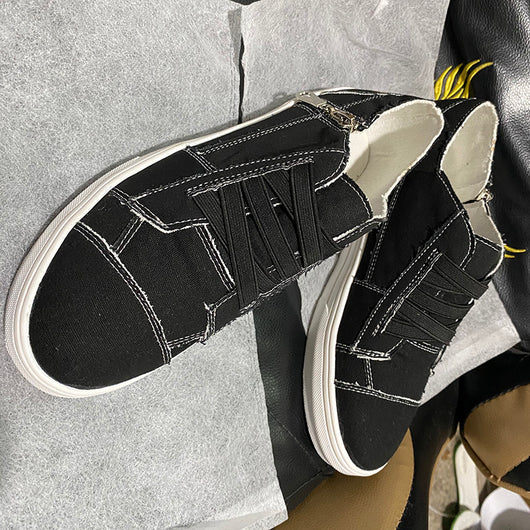 Zapatos de Lona con Elástico y Tacón Plano - Image 7