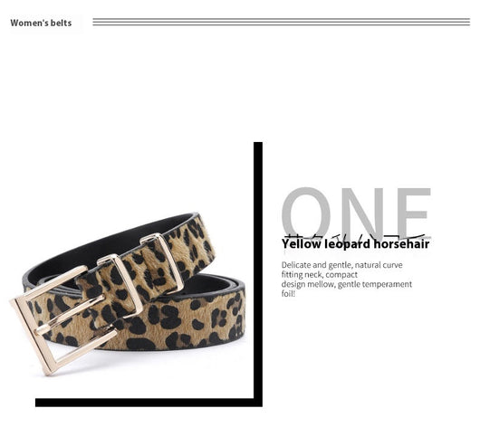 Cinturón de Crin de Caballo con Estampado Leopardo - Estilo Creativo Femenino - Image 16