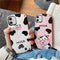 Funda para Teléfono Cow Anillo Adorable y Simple