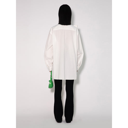 Vestido Camisero de Popelina con Moño para Primavera - Image 10
