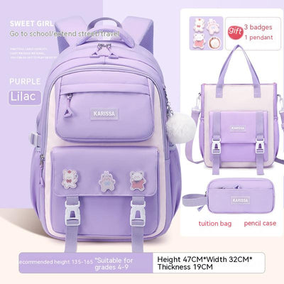 Mochila Escolar Impermeable para Niñas - Gran Capacidad y Resistente - Image 20